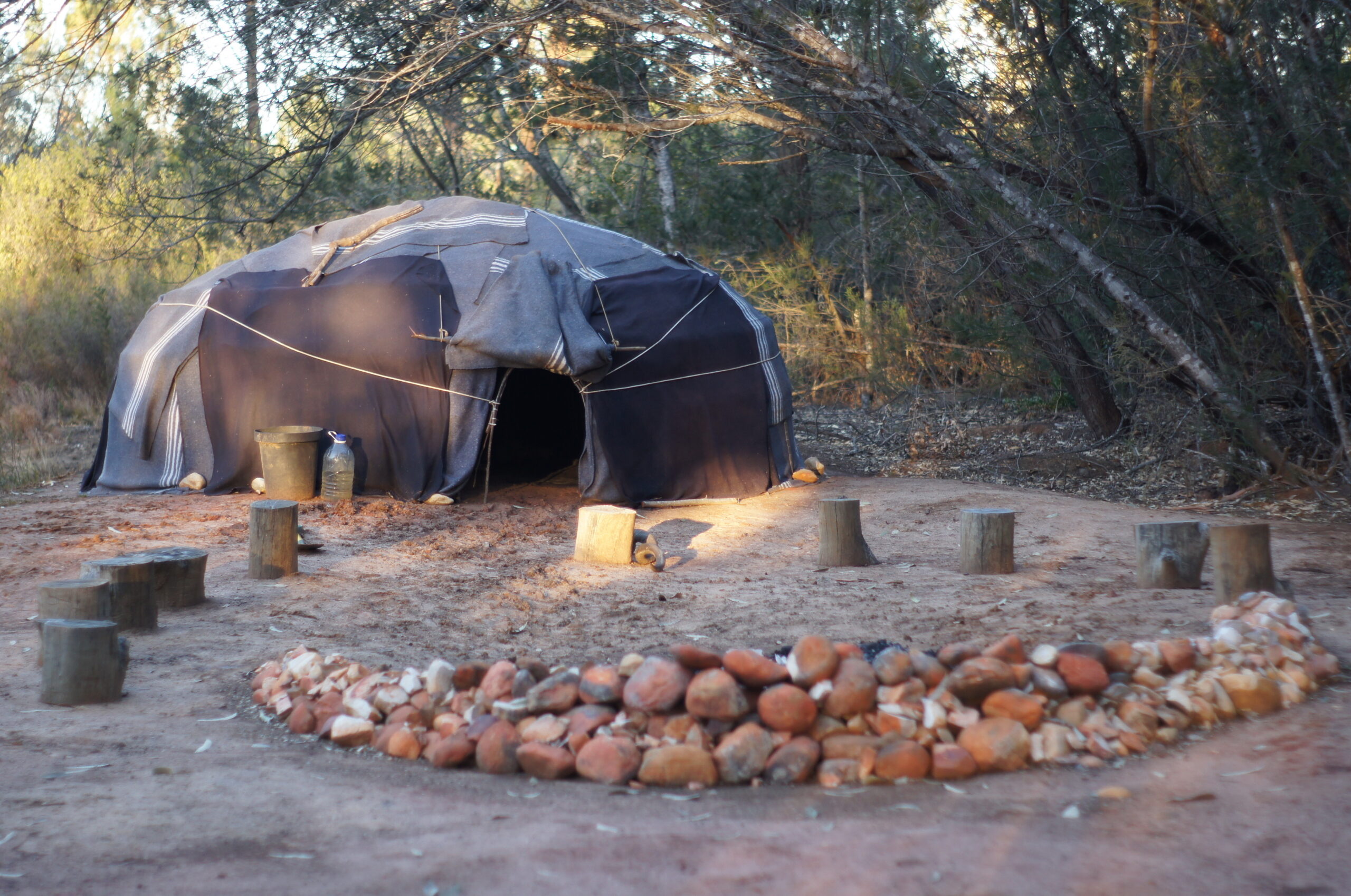 The Sweat Lodge at dusk
