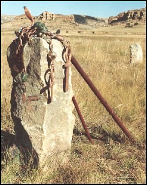 Sacred stone and offerings