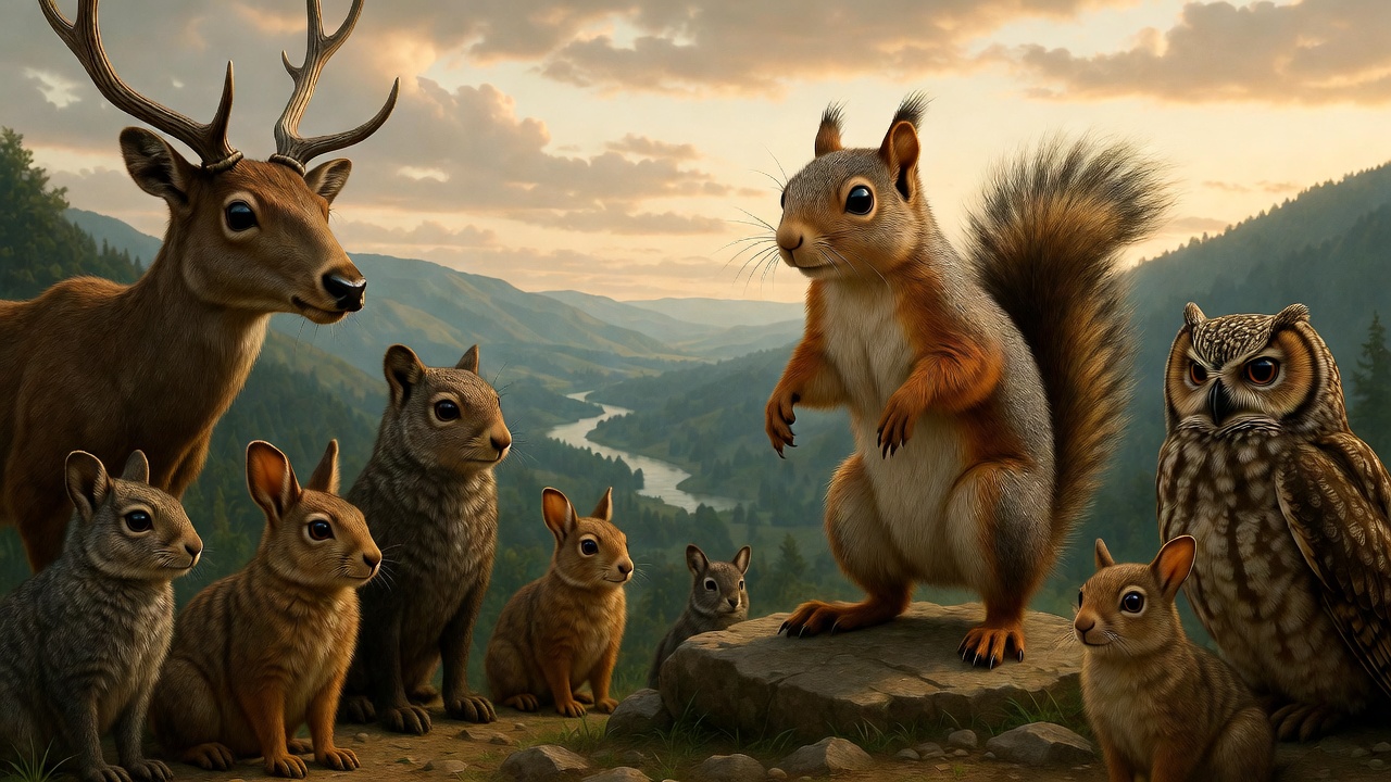 The squirrel returns