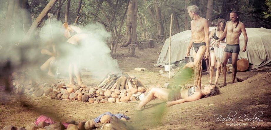 The Sweat Lodge at dusk