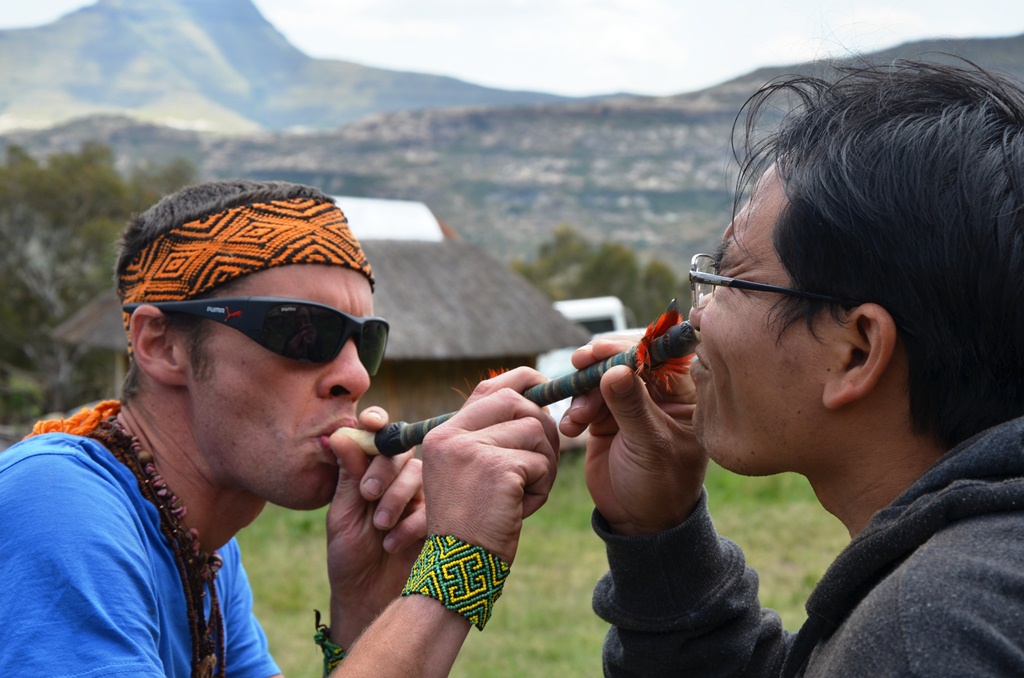 Rapé pipe and medicine