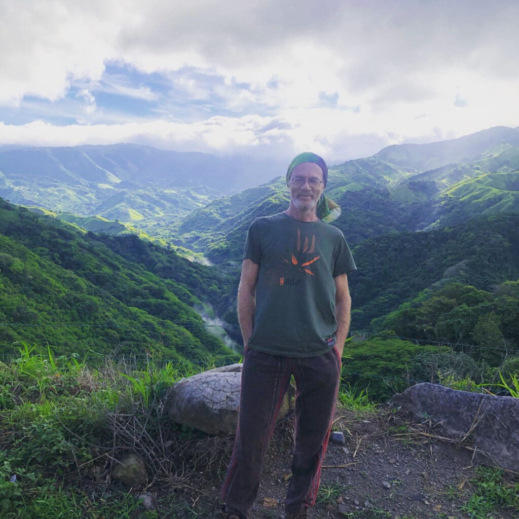 Above the green valleys of Costa Rica